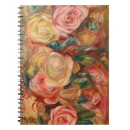 Caderno Espiral Pierre-Auguste Renoir - Rosas