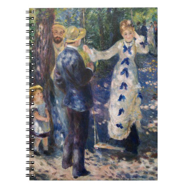 Caderno Espiral Pierre-Auguste Renoir - The Swing (Frente)