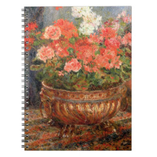 Caderno Espiral Pierre gerânio de Renoir um em uma bacia de
