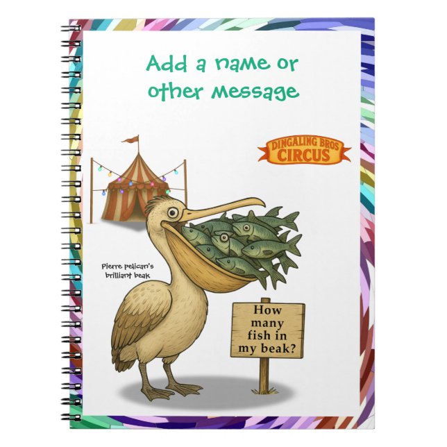 Caderno Espiral Pierre pelican's brilliant beak (Frente)