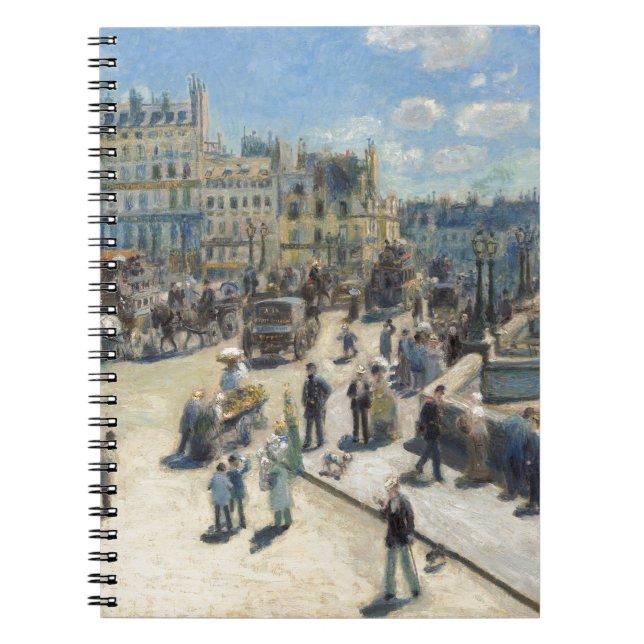 Caderno Espiral Pierre um Renoir | Pont Neuf, Paris (Frente)