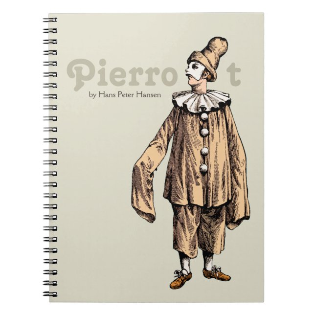 Caderno Espiral Pierrot por Hans Peter Hansen CC0199 (Frente)
