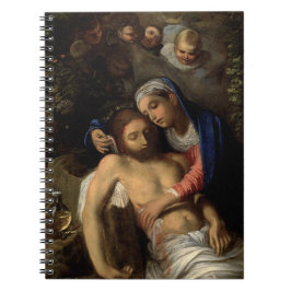 Caderno Espiral Pietà (Maria e Jesus) (por Adam Elsheimer)