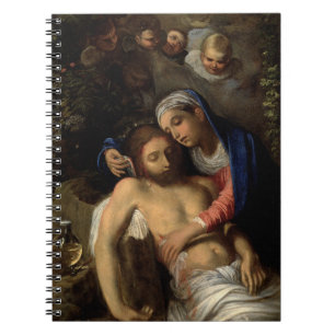 Caderno Espiral Pietà (Maria e Jesus) (por Adam Elsheimer)