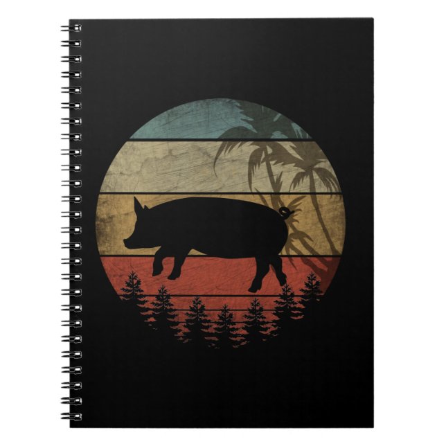 CADERNO ESPIRAL PIG DE VINTAGEM (Frente)