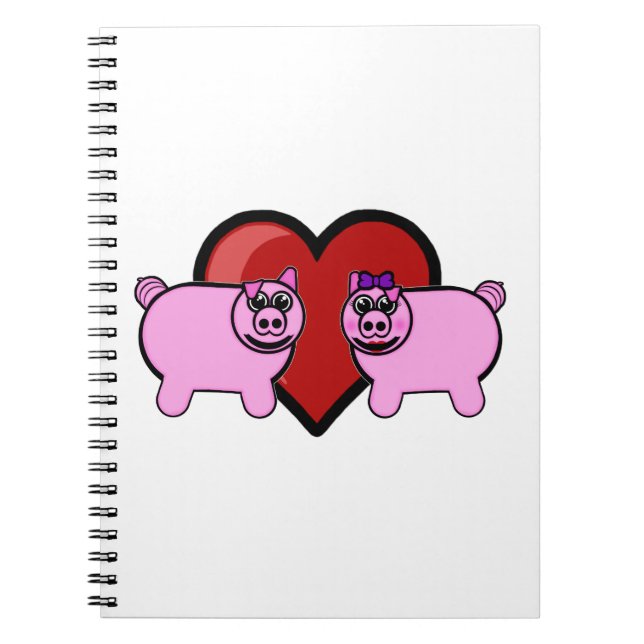 Caderno Espiral Piggy Love (Frente)