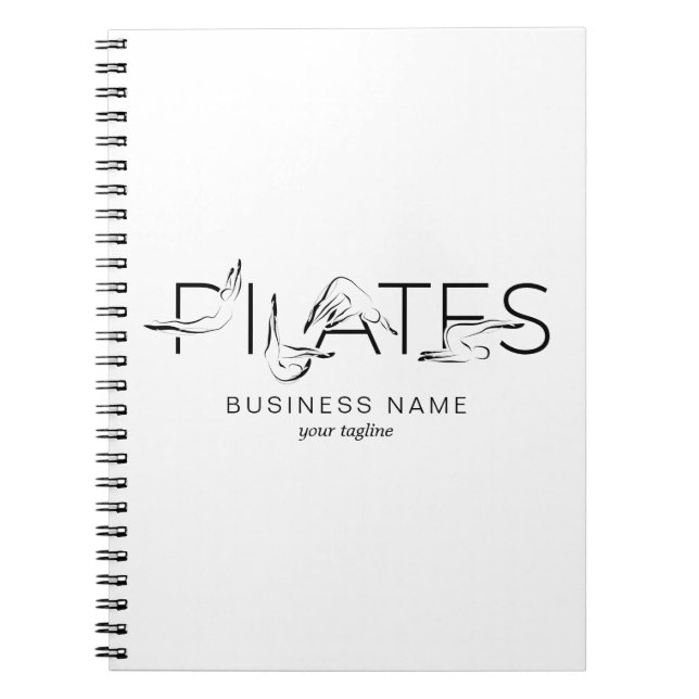 Caderno Espiral Pilates Possui Palavras em Pilatos (Frente)