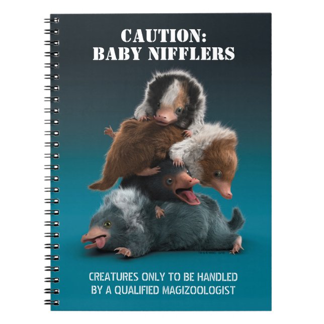 Caderno Espiral Pilha Baby NIFFLER™ (Frente)