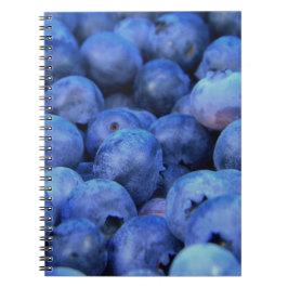 Caderno Espiral pilha de mirtilo