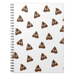 Caderno Espiral Pilha de Poo emoji sorrindo popas
