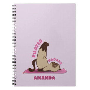 Caderno Espiral Pilha Notebook de gatinho de malas