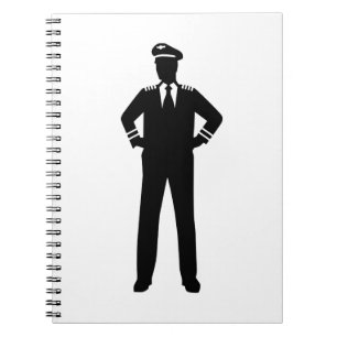 Caderno Espiral Piloto da linha aérea
