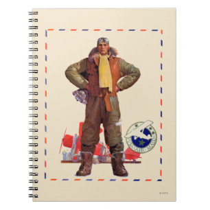 Caderno Espiral Piloto do correio aéreo