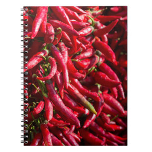 Caderno Espiral Pimenta Vermelha Picante Na Cidade De Kalocsa
