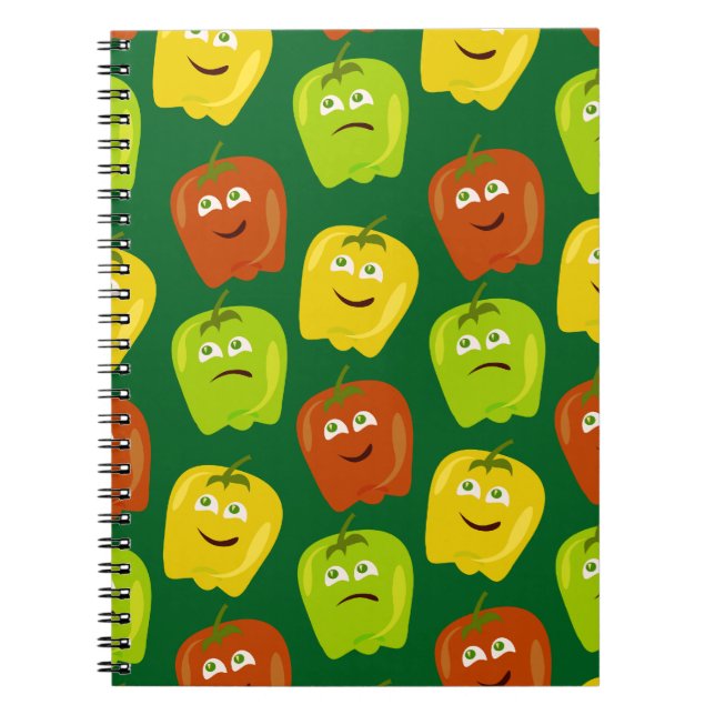Caderno Espiral Pimentões (Frente)