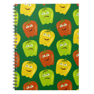 Caderno Espiral Pimentões Soando