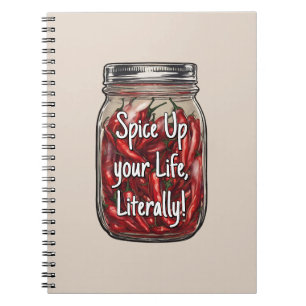 Caderno Espiral Pimentos secos Jar