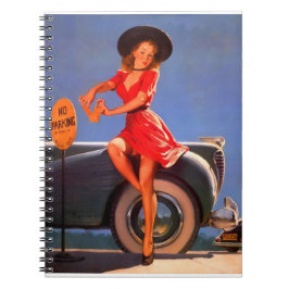 Caderno Espiral Pin Up Girl NO ESTACIONAMENTO