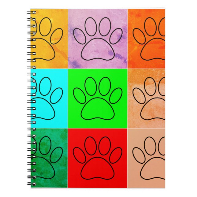 Caderno Espiral Pinças Bonitas Em Quadrados (Frente)