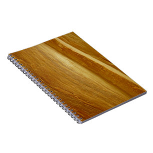 Caderno Espiral Pine Wood II Faux Textura em madeira