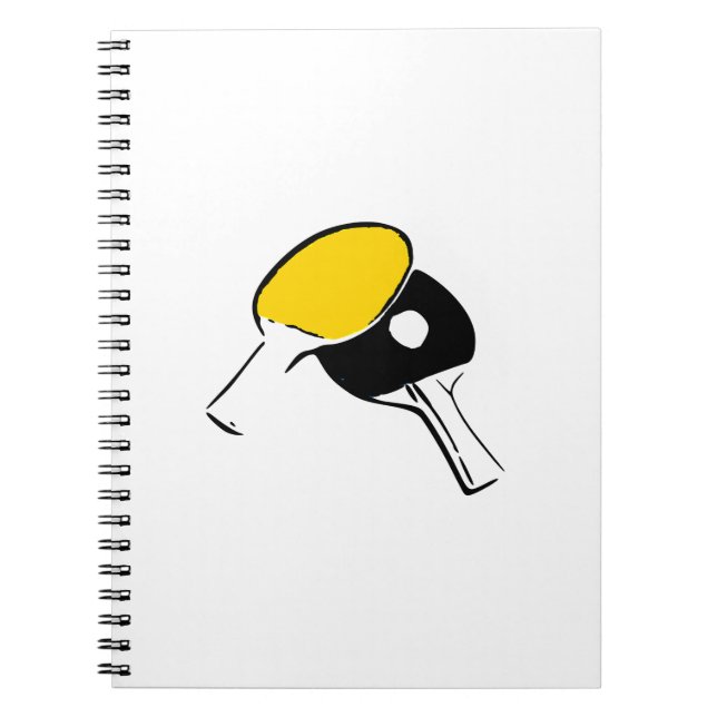 Caderno Espiral Ping Pong Paddles (Frente)