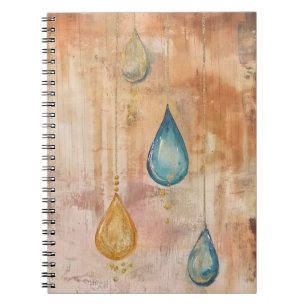 Caderno Espiral Pingentes pendurados em um estilo artístico remini