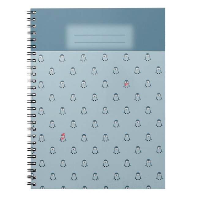 Caderno Espiral Pinguim (Frente)