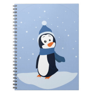 Caderno Espiral Pinguim