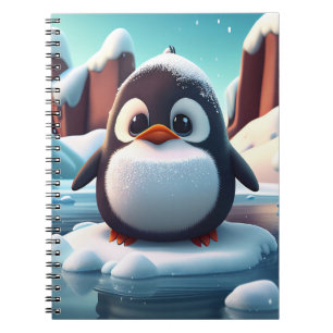 Caderno Espiral Pinguim