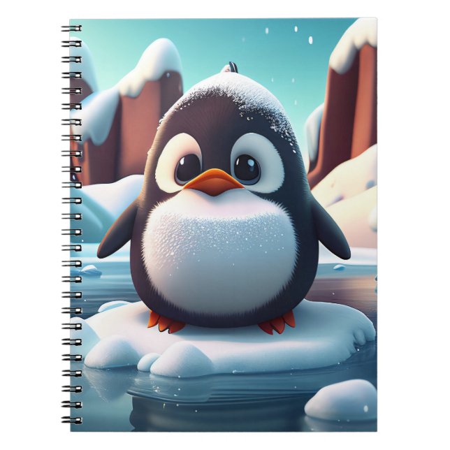 Caderno Espiral Pinguim (Frente)