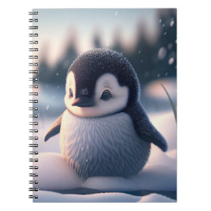 Caderno Espiral Pinguim