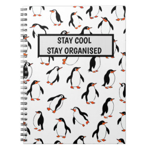 Caderno Espiral Pinguim