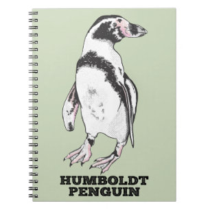 Caderno Espiral Pinguim Humboldt