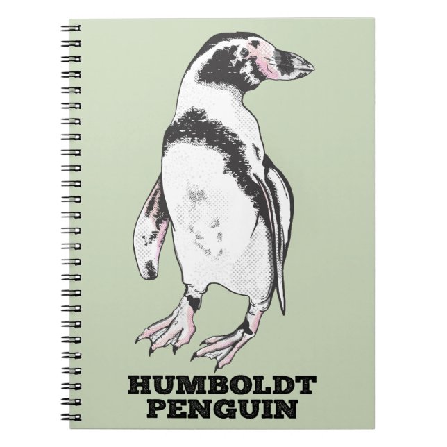 Caderno Espiral Pinguim Humboldt (Frente)