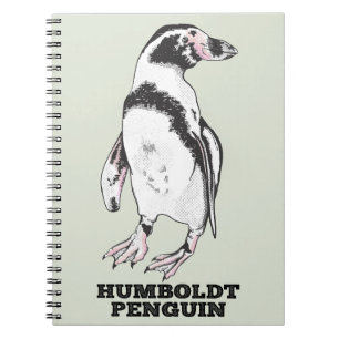 Caderno Espiral Pinguim Humboldt