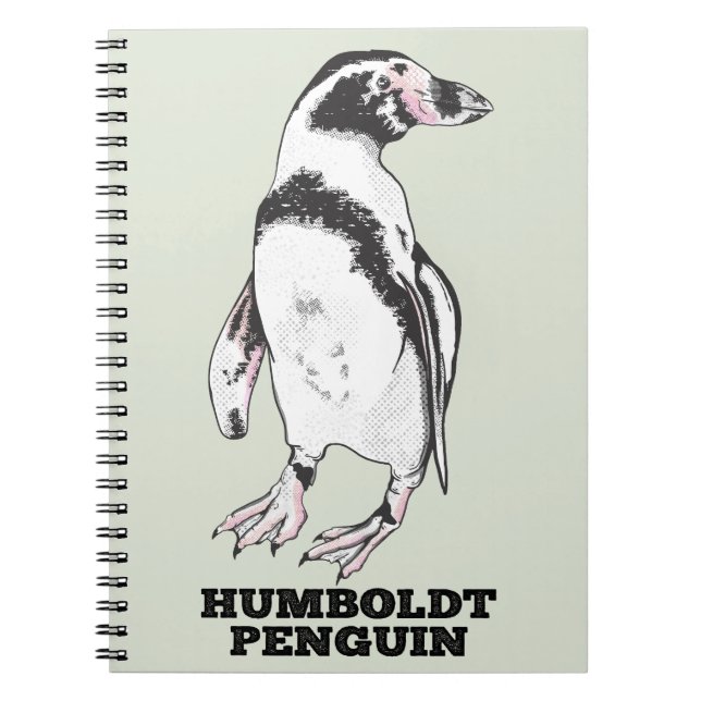 Caderno Espiral Pinguim Humboldt (Frente)
