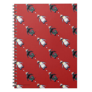 Caderno Espiral Pinguim Natal