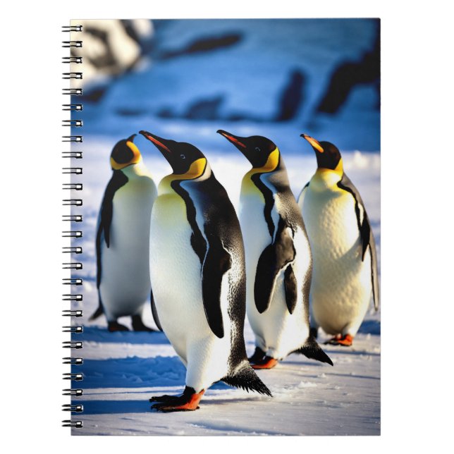 Caderno Espiral Pinguins Crônicas (Frente)