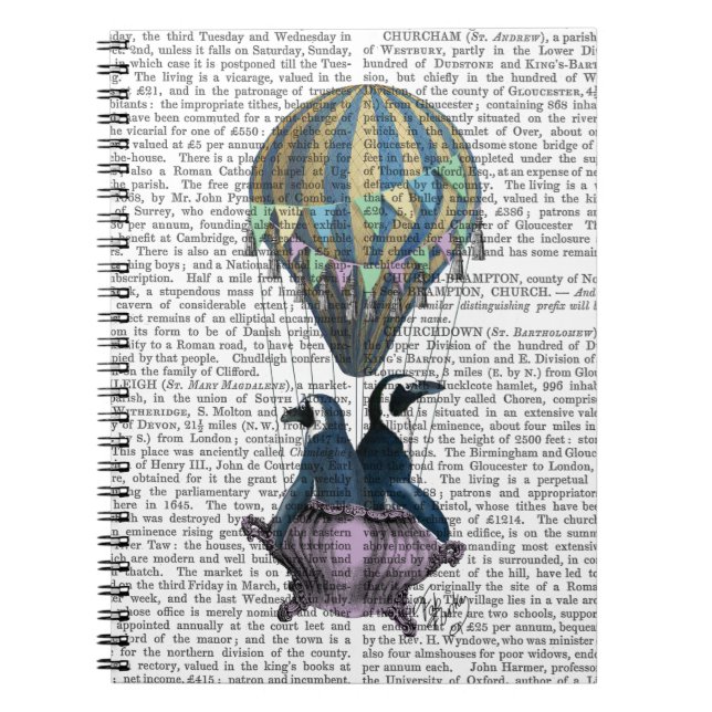 Caderno Espiral Pinguins voadores (Frente)