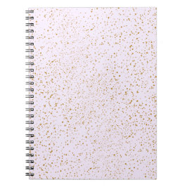 Caderno Espiral Pink and Gold Sparkle Notebook