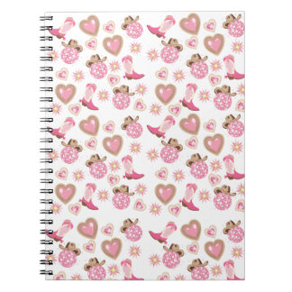 Caderno Espiral Pink Disco Cowgirl Spiral Notebook