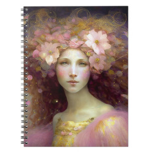 Caderno Espiral Pink Fairy Fantasy Art