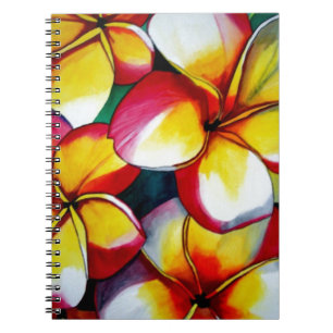 Caderno Espiral Pink Frangipani (caderno de flores)