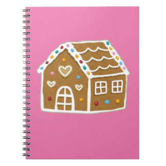 Caderno Espiral Pink Gingerbread House
