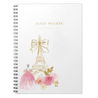 Pink Gold Parisiense Chic Monograma
