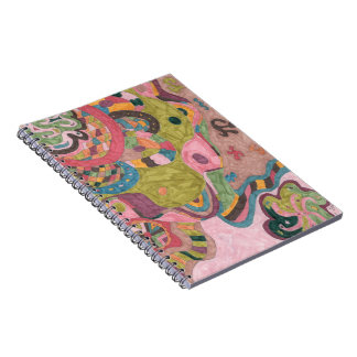 Caderno Espiral "Pink Mood" Abstrato Art