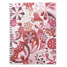 Pink paisley background