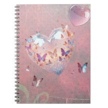 Pink Sweet Dreams Spiral Photo Notebook