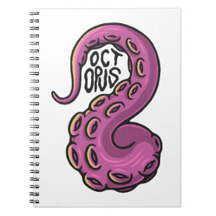 Caderno Espiral Pink Tentacle