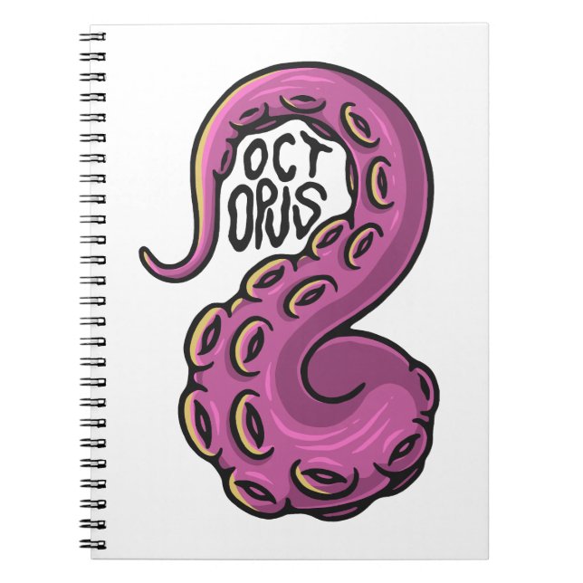Caderno Espiral Pink Tentacle (Frente)